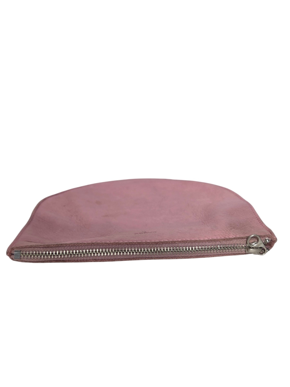 BAGGU Pink Leather Large U Pouch - Picture 6 of 11